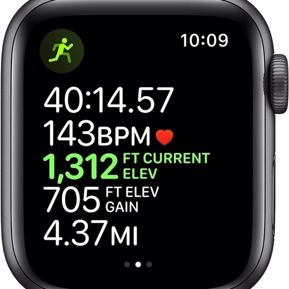Apple Watch Series 5 (GPS,44MM) - Space Gray Aluminum Case with Black Sport Band - Picture 2 of 12